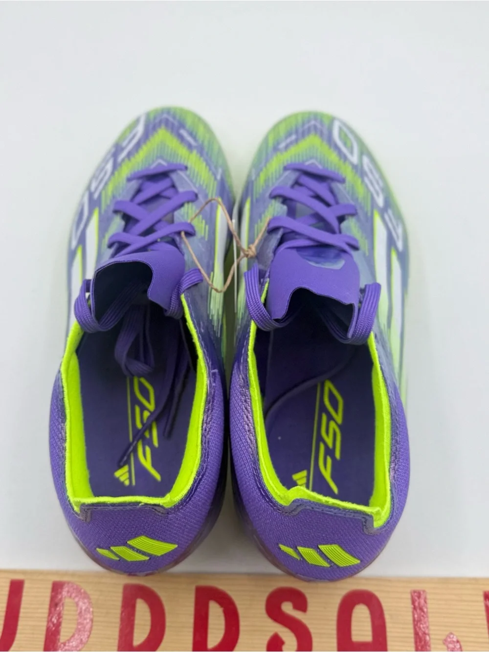 Adidas F50 Elite FG Purple Rush Lucid Lemon JH7714 Soccer Cleats Youth Size 3
